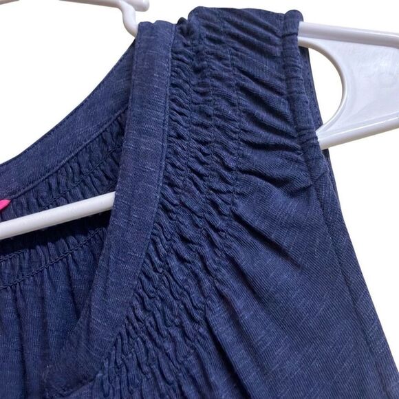 472. Lily Pulitzer Essie maxi navy dress with a slit - Picture 2 of 7